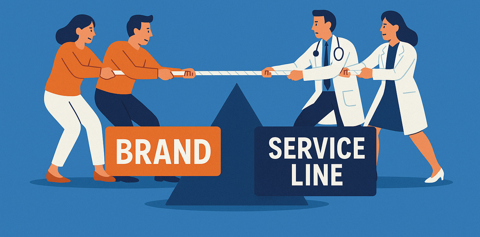 The Brand and Service Line Tug-of-War in Healthcare